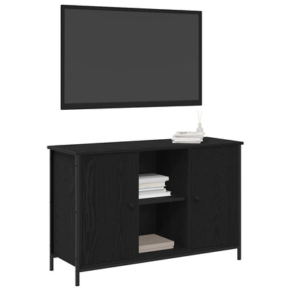 vidaXL TV Cabinet Set 101 x 35 x 65 cm Black Oak Engineered Wood 2
