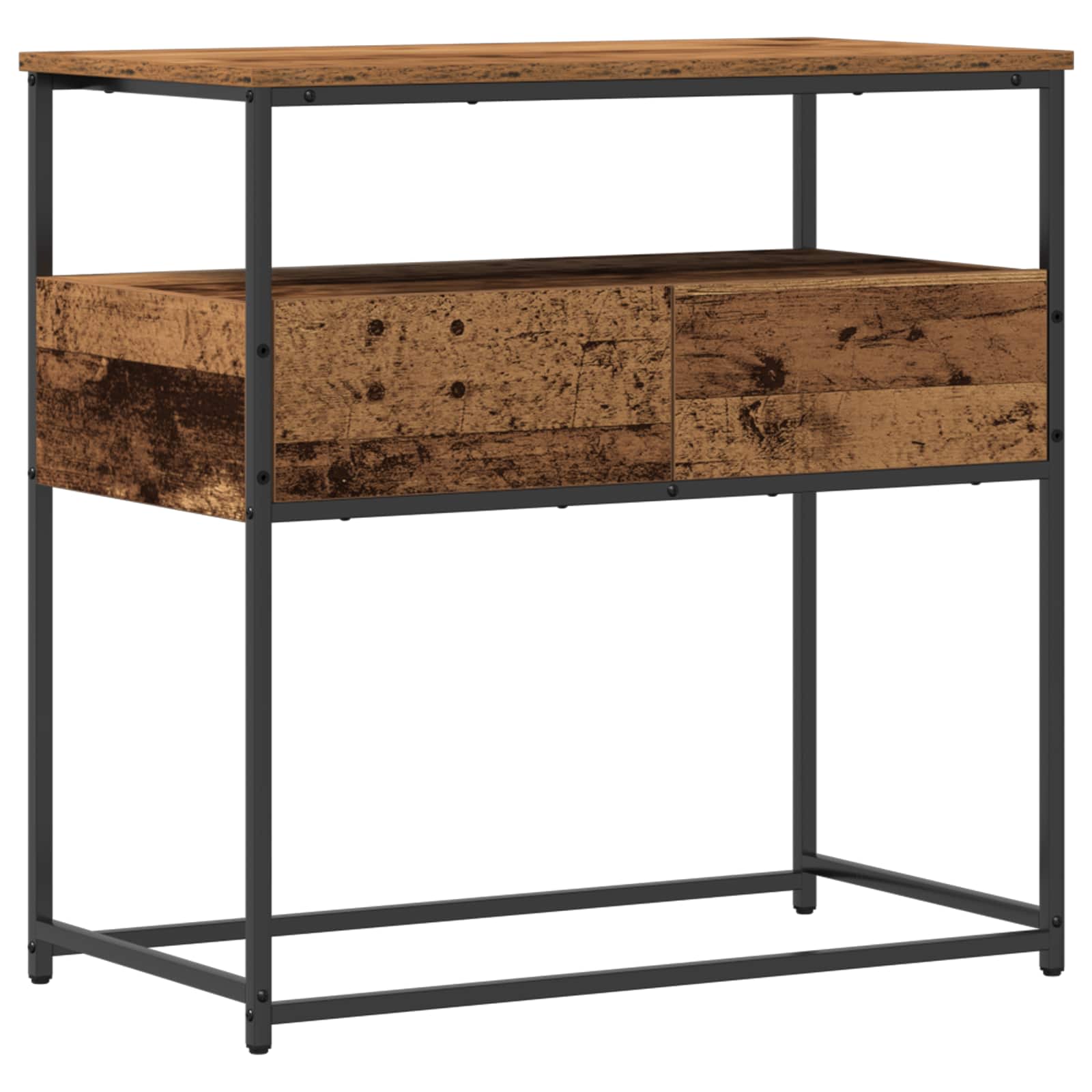 vidaXL Console Table Old Wood 75 x 40 x 75 cm Engineered Wood 1