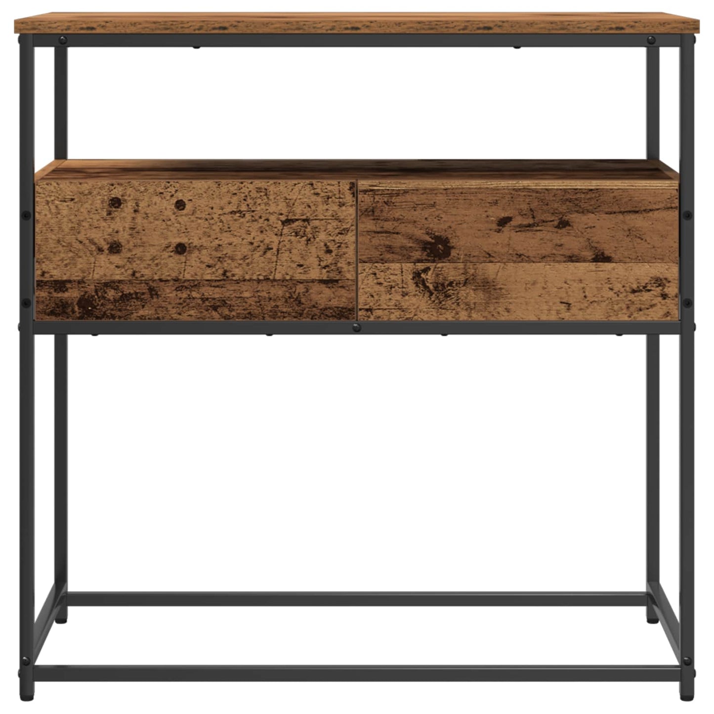 vidaXL Console Table Old Wood 75 x 40 x 75 cm Engineered Wood 3