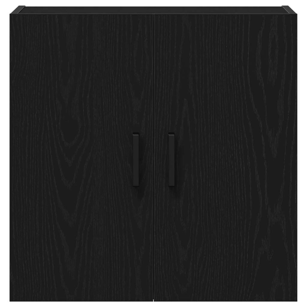 vidaXL Wall-mounted Cabinet 60 x 31 x 60 cm Engineered Wood Black Oak 4