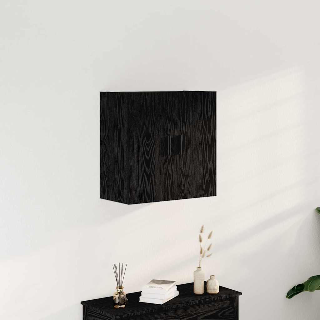 vidaXL Wall-mounted Cabinet 60 x 31 x 60 cm Engineered Wood Black Oak 1