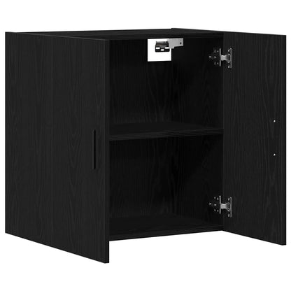 vidaXL Wall-mounted Cabinet 60 x 31 x 60 cm Engineered Wood Black Oak 5