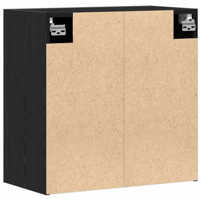 vidaXL Wall-mounted Cabinet 60 x 31 x 60 cm Engineered Wood Black Oak 6