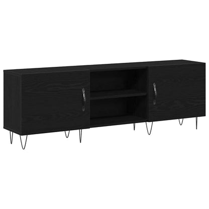 TV Cabinet 150x30x50 cm Engineered Wood Black oak