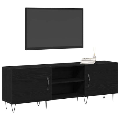 TV Cabinet 150x30x50 cm Engineered Wood Black oak