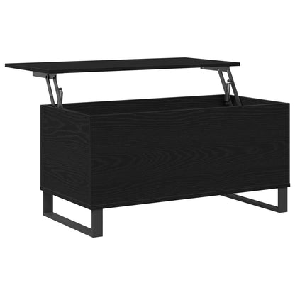 vidaXL Coffee Table Black Oak 90 x 44.5 x 45 cm Engineered Wood 1