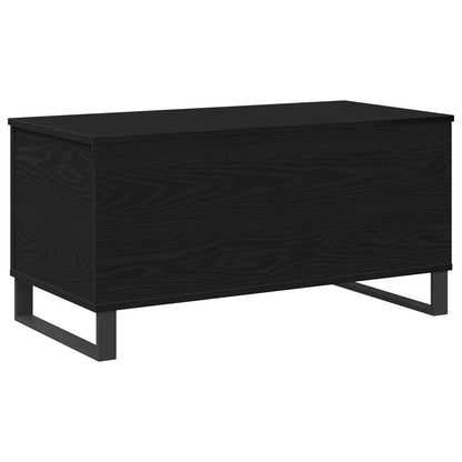 vidaXL Coffee Table Black Oak 90 x 44.5 x 45 cm Engineered Wood 6