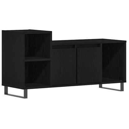 vidaXL TV Cabinet Set 100 x 35 x 55 cm Black Oak Engineered Wood 2