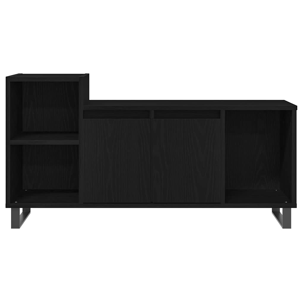 vidaXL TV Cabinet Set 100 x 35 x 55 cm Black Oak Engineered Wood 6