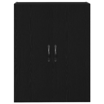 vidaXL Wall-mounted Cabinet Black Oak 69.5 x 34 x 180 cm 6