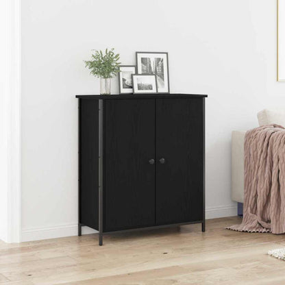 vidaXL Sideboard Black Oak 70 x 30 x 80 cm Engineered Wood 1