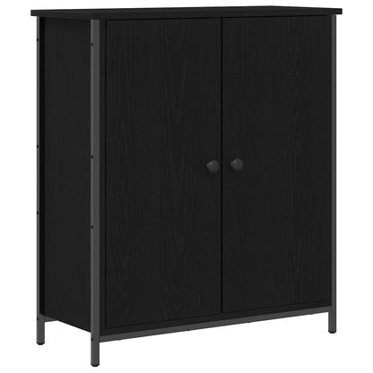 vidaXL Sideboard Black Oak 70 x 30 x 80 cm Engineered Wood 2