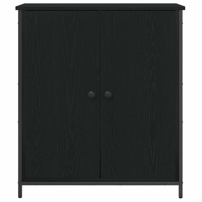 vidaXL Sideboard Black Oak 70 x 30 x 80 cm Engineered Wood 6