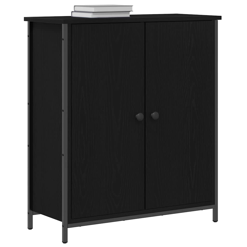 vidaXL Sideboard Black Oak 70 x 30 x 80 cm Engineered Wood 3