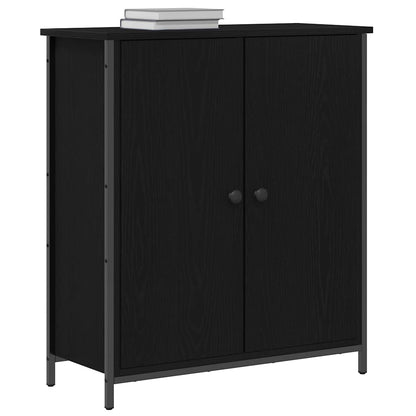 vidaXL Sideboard Black Oak 70 x 30 x 80 cm Engineered Wood 3