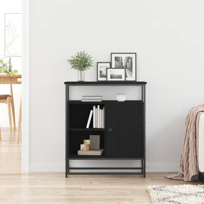 vidaXL Sideboard Black Oak 69 x 35 x 80 cm Engineered Wood 4