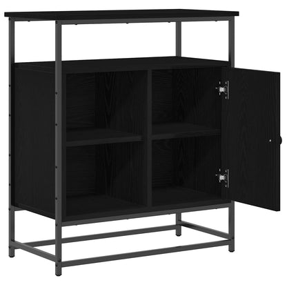 vidaXL Sideboard Black Oak 69 x 35 x 80 cm Engineered Wood 5