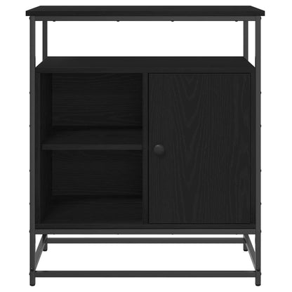 vidaXL Sideboard Black Oak 69 x 35 x 80 cm Engineered Wood 6