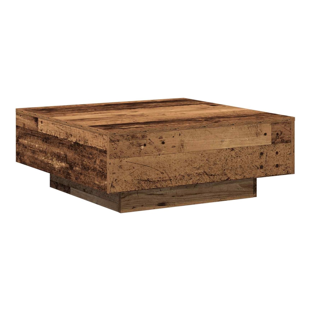 Coffee Table 80x80x31 cm Engineered Wood Old wood