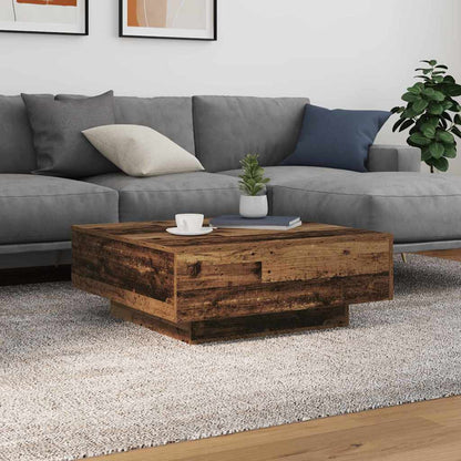 vidaXL Coffee Table with LED Lights 80x80x31 cm