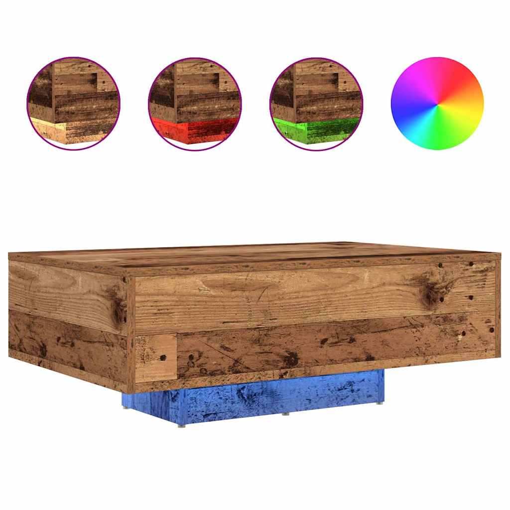 vidaXL Old Wood 85 x 55 x 31 cm Engineered Wood 2