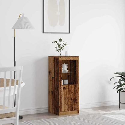 vidaXL LED Sideboard Old Wood 41 x 37 x 100 cm Engineered Wood 1