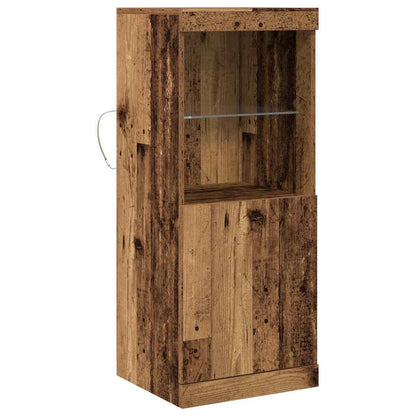 vidaXL LED Sideboard Old Wood 41 x 37 x 100 cm Engineered Wood 5