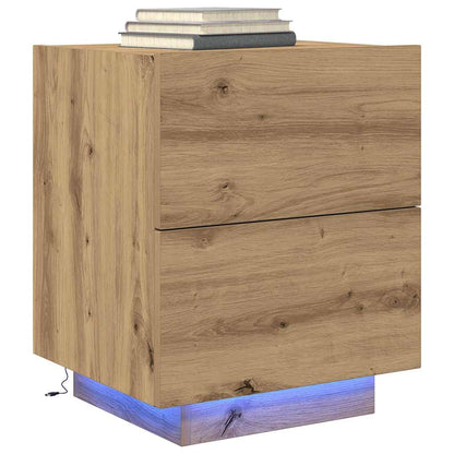 vidaXL Bedside Cabinet 2 pcs Artisan Oak 45 x 40 x 55 cm 3