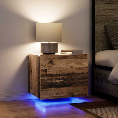 vidaXL Bedside Cabinet 2 pcs Old Wood 50 x 39 x 41 cm Engineered Wood 5