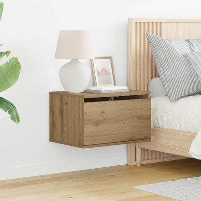 vidaXL Wall-mounted Bedside Cabinet 2 pcs Artisan Oak 50 x 36 x 30 cm 1