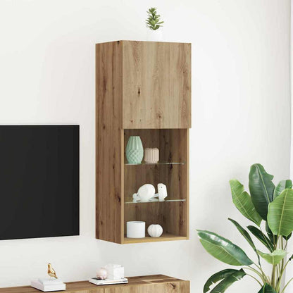 vidaXL TV Cabinet Set 40.5 x 30 x 102 cm Artisan Oak Engineered Wood 1