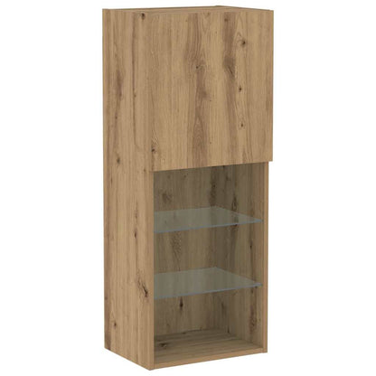 vidaXL TV Cabinet Set 40.5 x 30 x 102 cm Artisan Oak Engineered Wood 2
