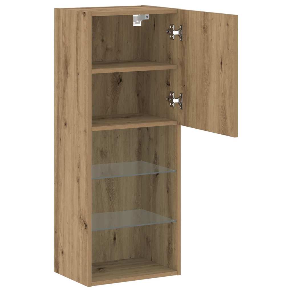 vidaXL TV Cabinet Set 40.5 x 30 x 102 cm Artisan Oak Engineered Wood 6