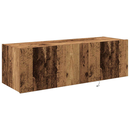 vidaXL TV Wall Cabinet 2 pcs Old Wood Engineered Wood 6
