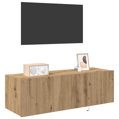 vidaXL TV Wall Cabinet 100 x 35 x 31 cm Artisan Oak Engineered Wood 3