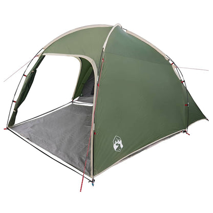 vidaXL Cabin Tent 2-Person Green Taffeta 2