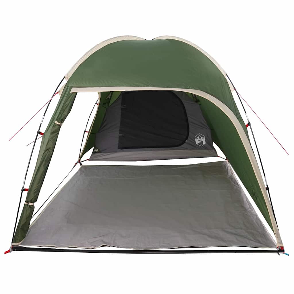 vidaXL Cabin Tent 2-Person Green Taffeta 4