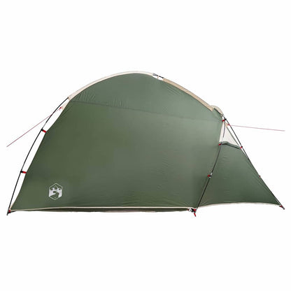 vidaXL Cabin Tent 2-Person Green Taffeta 5