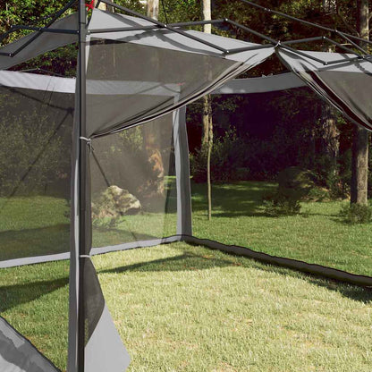 vidaXL Inner Tent 6-Person Grey and Orange Taffeta 3