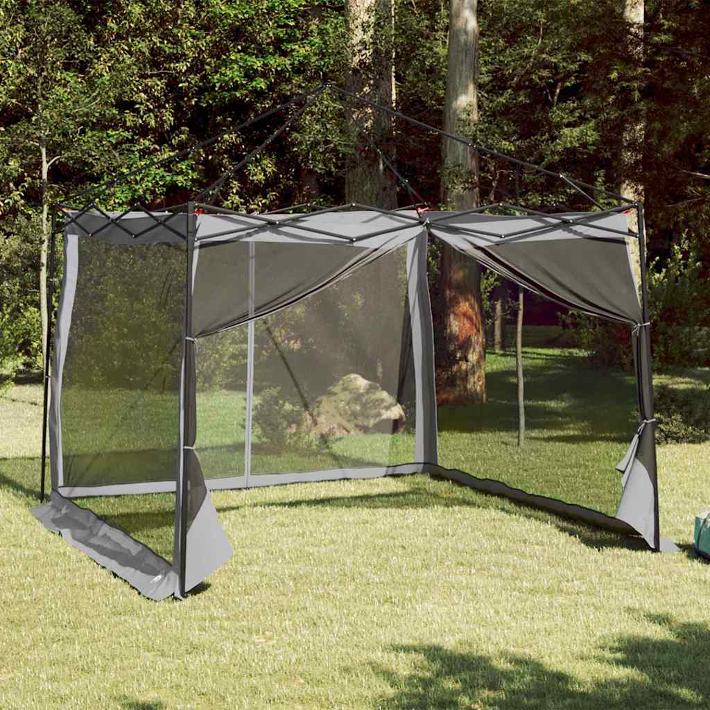 vidaXL Inner Tent 6-Person Grey and Orange Taffeta 1