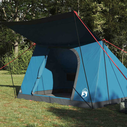 vidaXL Camping Tent 2-Person Waterproof Blue Taffeta 3