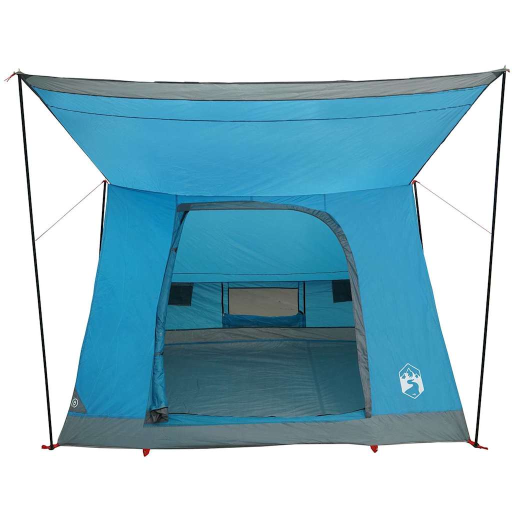 vidaXL Camping Tent 2-Person Waterproof Blue Taffeta 4