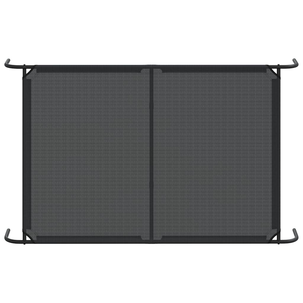 vidaXL Elevated Dog Bed Black 150x90x20 cm Textilene and Steel 6