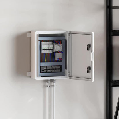vidaXL Control Cabinet 25 x 13 x 24 cm ABS Plastic Grey