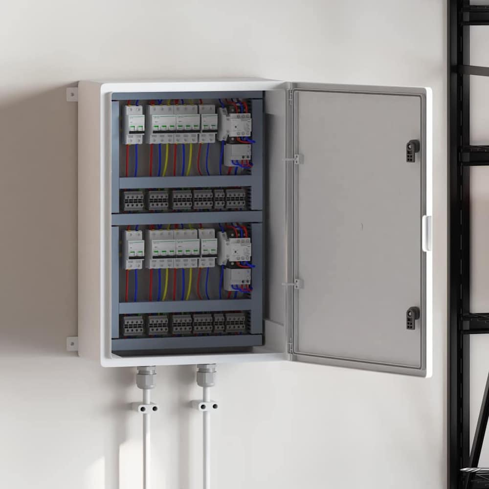 Control Cabinet 25 x 13 x 24 cm ABS Plastic Grey 50 cm 70 cm 24.5 cm