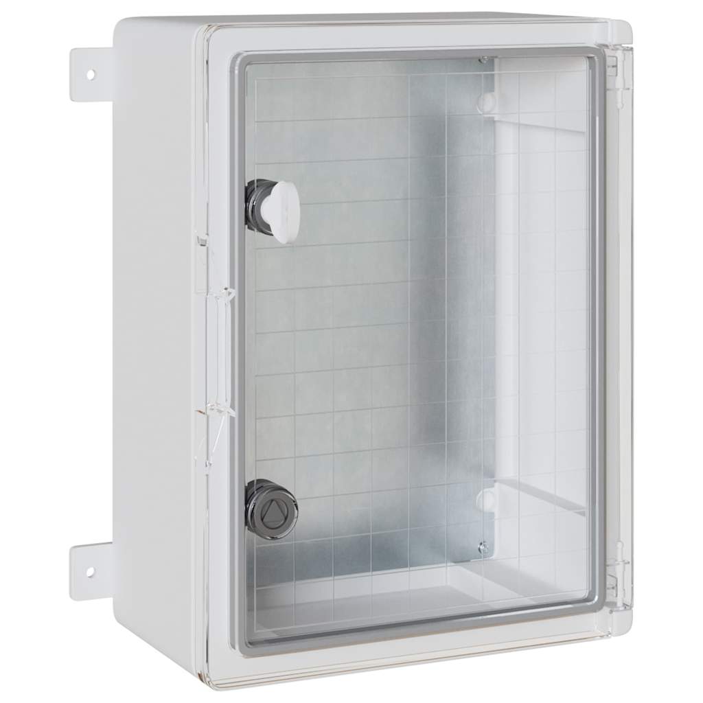 vidaXL Control Cabinet Grey 37 x 19.5 x 40 cm ABS Plastic 2
