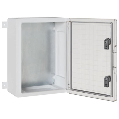 vidaXL Control Cabinet Grey 37 x 19.5 x 40 cm ABS Plastic 4