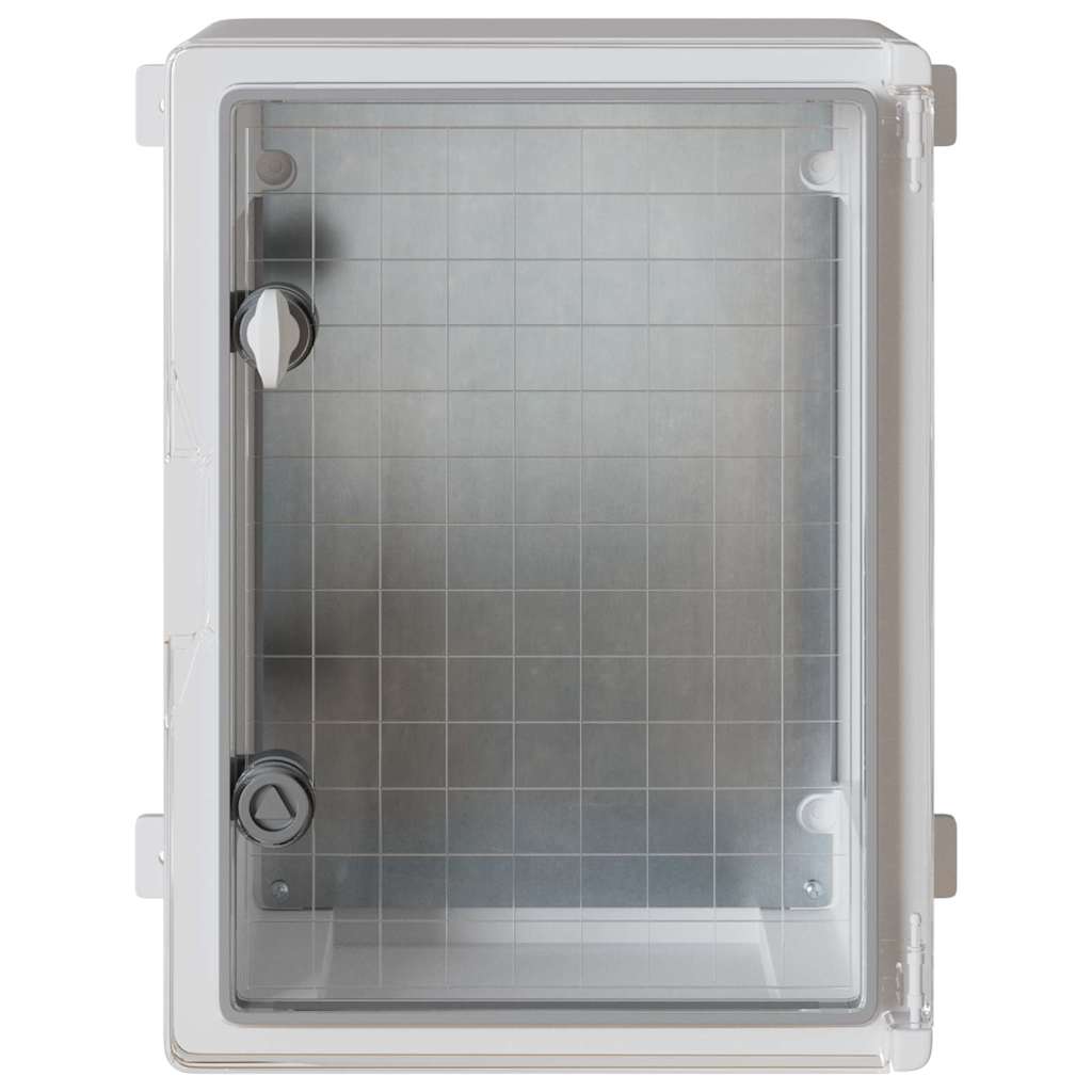 vidaXL Control Cabinet Grey 37 x 19.5 x 40 cm ABS Plastic 5