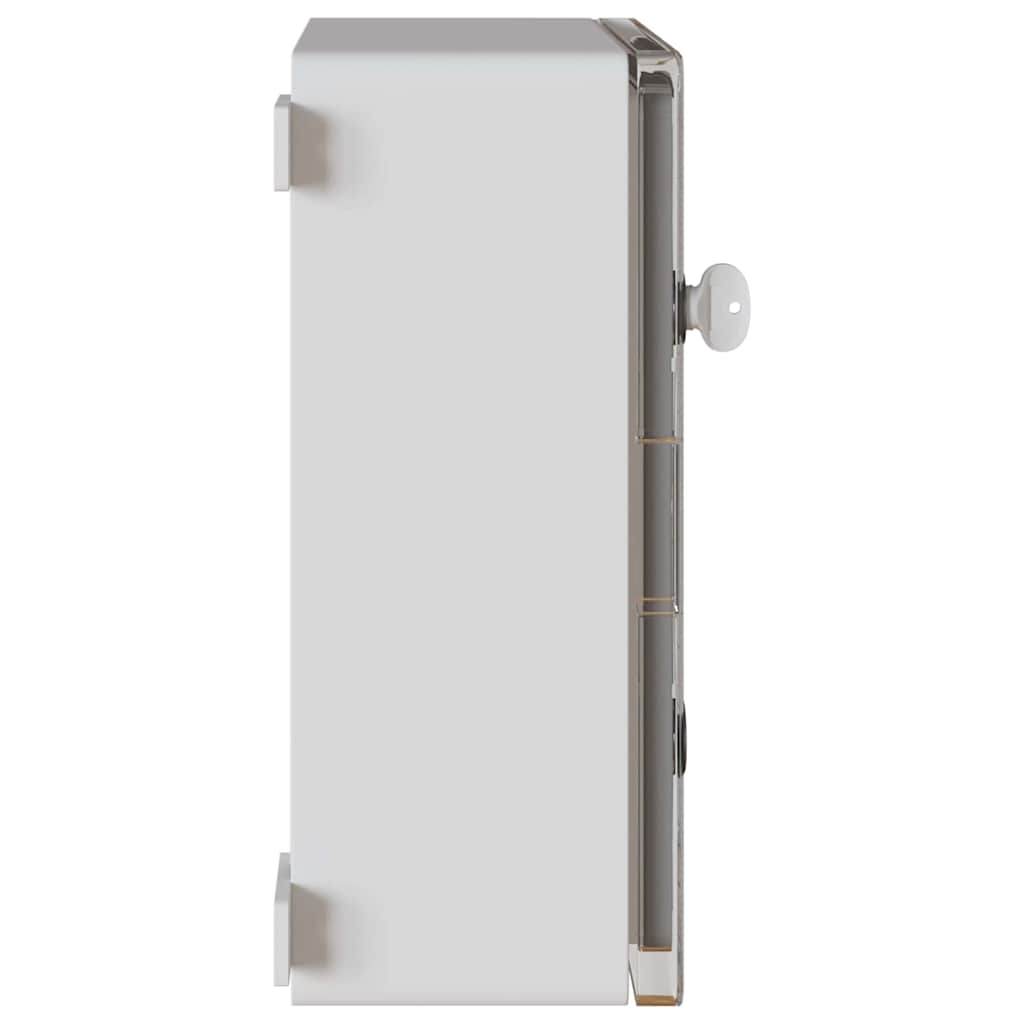 vidaXL Control Cabinet Grey 37 x 19.5 x 40 cm ABS Plastic 6