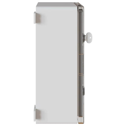 vidaXL Control Cabinet Grey 37 x 19.5 x 40 cm ABS Plastic 6